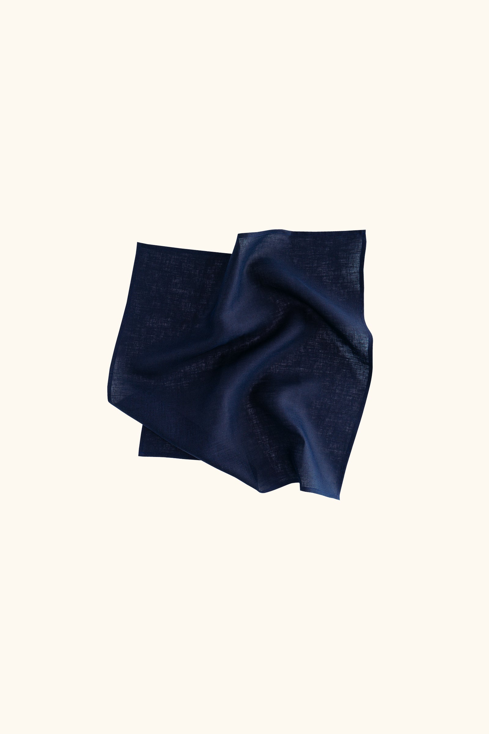Puff Linen Lounge Pants with Headscarf in Navy