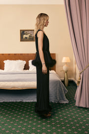 Bisou Bisou Pants with Feathers in Black
