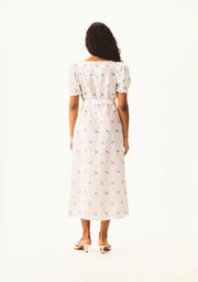Brigitte Linen Midi Dress in Linum