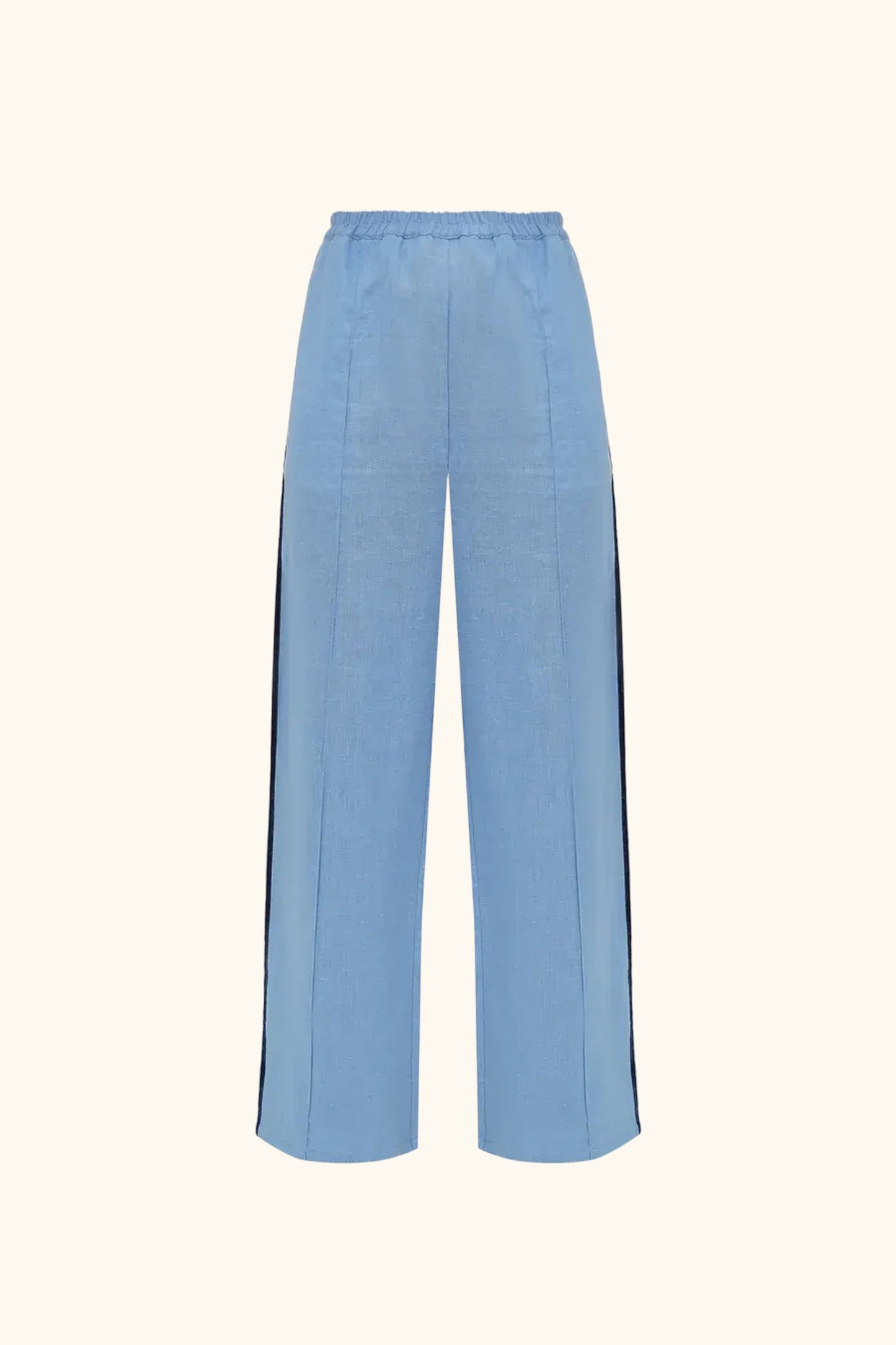 Paros Linen Unisex Pajama Pants in Blue