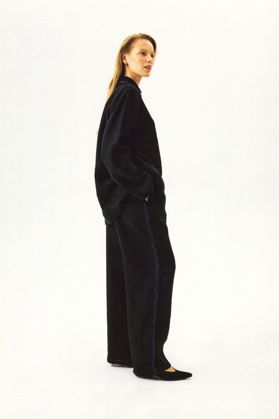 Paros Linen Unisex Pajama Pants in Black