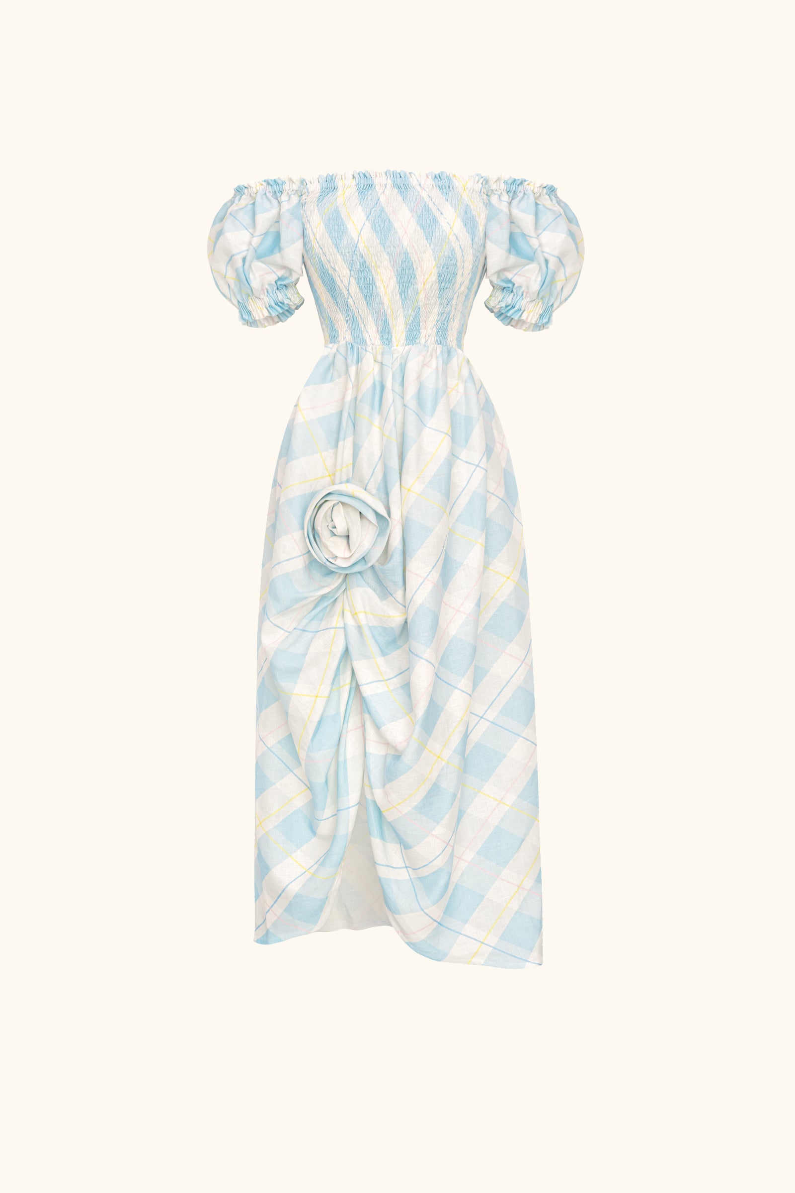 Belle Floral-Appliqué Midi Dress