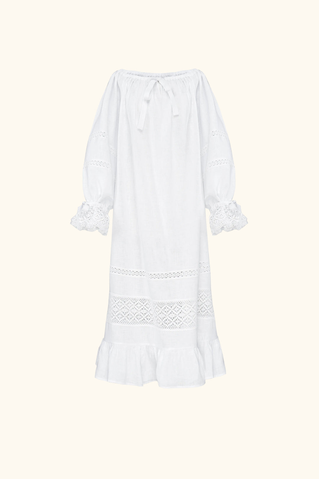 Romantica Lounge Dress in White