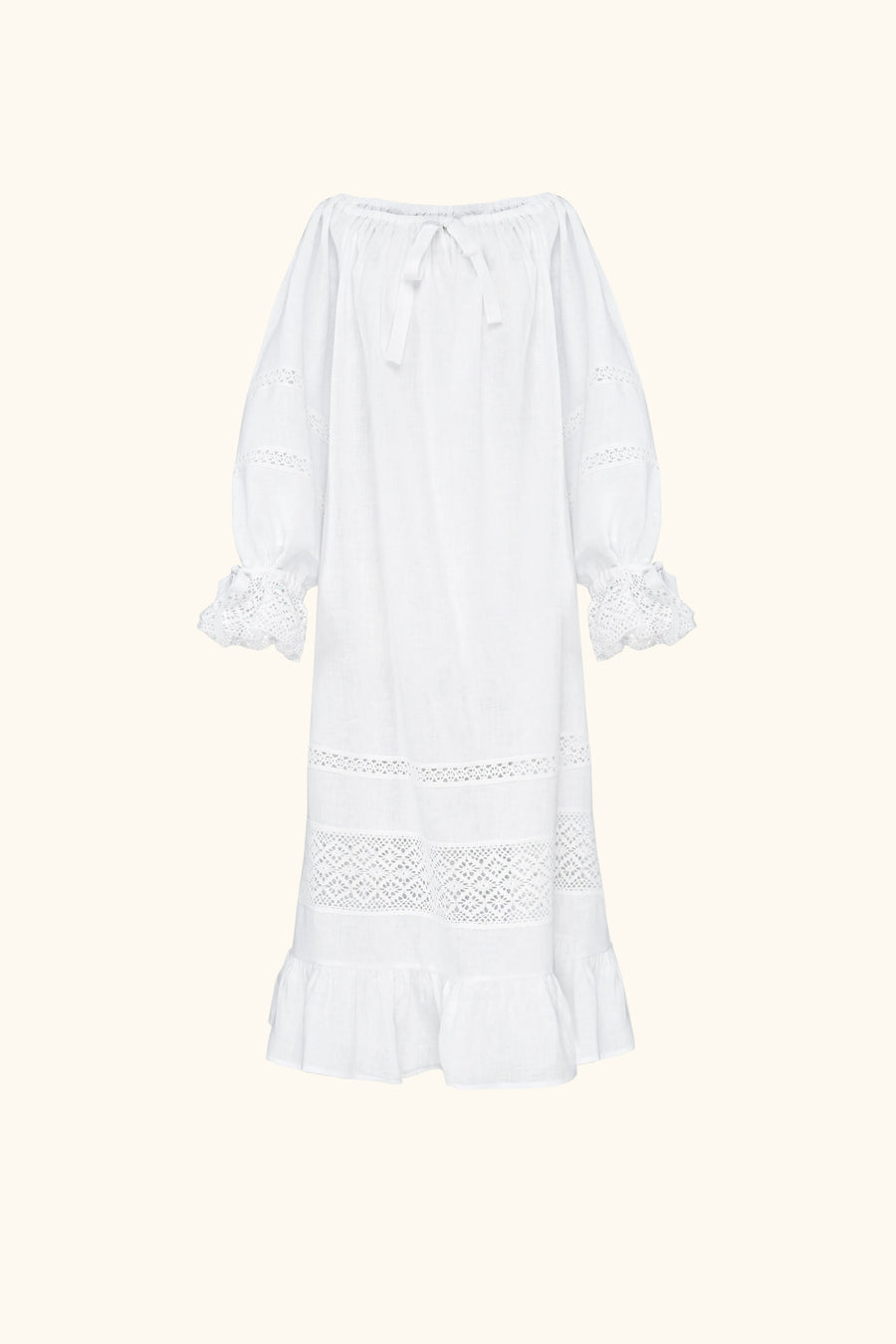 Romantica Lounge Dress in White