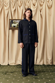 Paros Linen Unisex Pajama Pants in Black