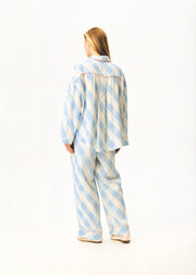 Pastelle Oversized Shirt in Blue Plaid