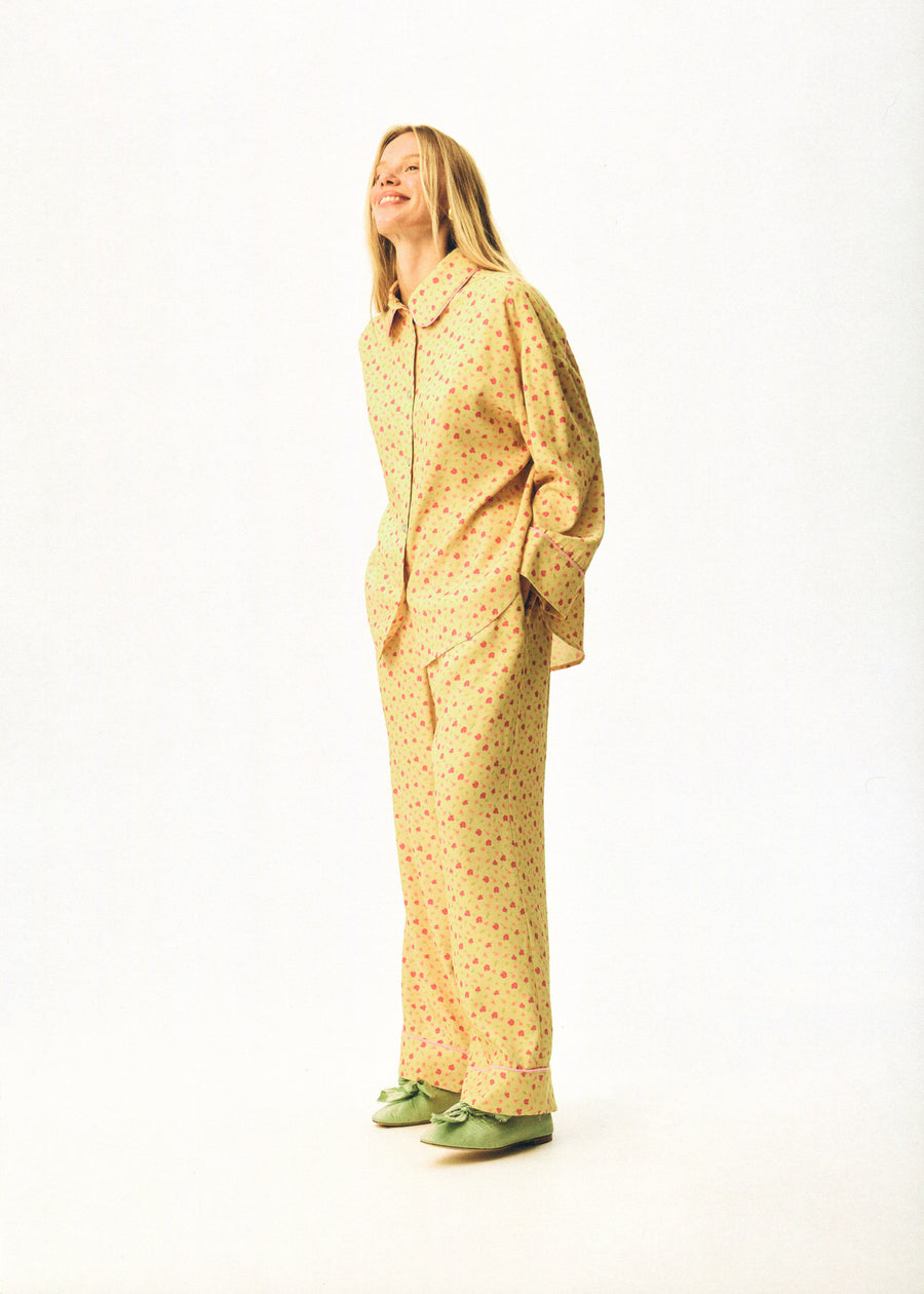 Pastelle Oversized Shirt in Wild Pansies