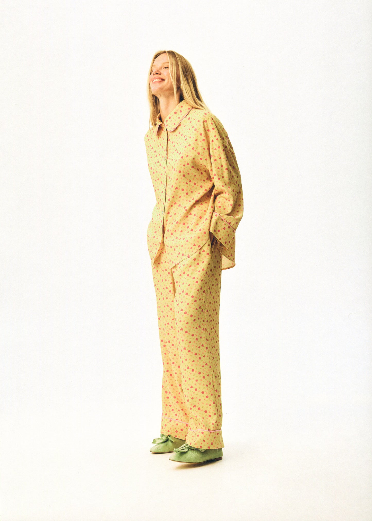 Pastelle Oversized Pants in Wild Pansies