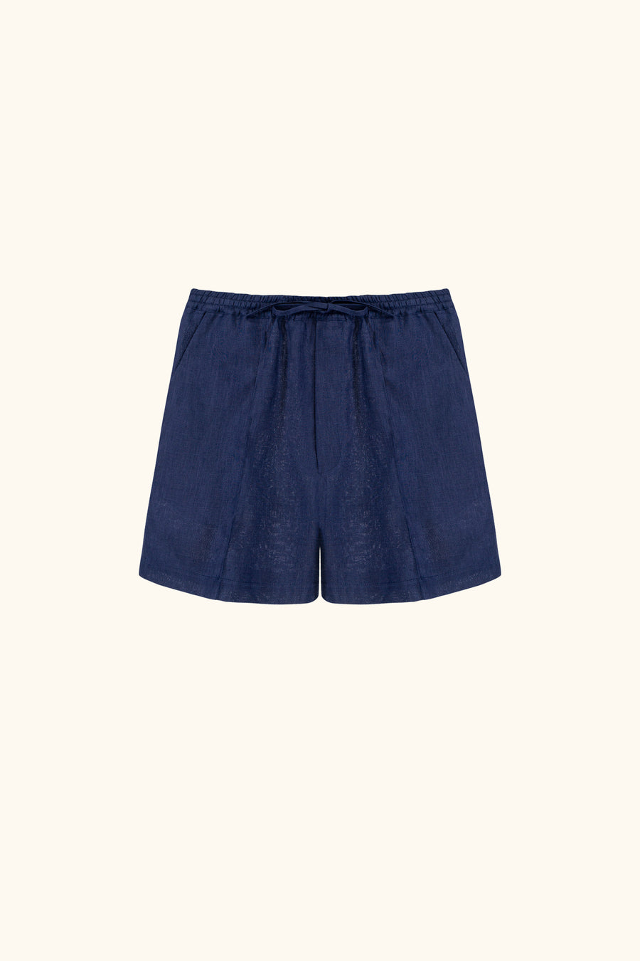 Unisex Linen Shorts in Navy